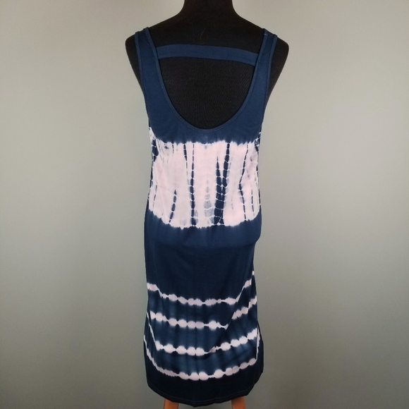 Tie dyed pink and blue sleeveless dress - Picture 8 of 12